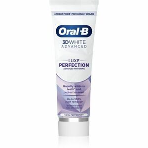 Oral B 3D White Luxe Perfection bělicí zubní pasta Cool Peppermint 75 ml obraz