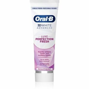 Oral B 3D White Luxe Perfection Fresh bělicí zubní pasta Eucalyptus Mint 75 ml obraz