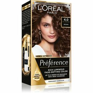 L’Oréal Paris Préférence permanentní barva na vlasy odstín 4.0 Tahiti Brown 1 ks obraz