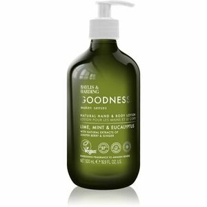 Baylis & Harding Goodness Awaken Senses mléko na ruce a tělo s osvěžujícím účinkem vůně Lime, Mint & Eucalyptus 500 ml obraz
