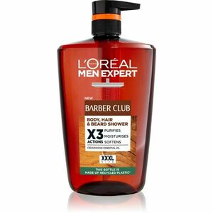 L’Oréal Paris Men Expert Barber Club sprchový gel pro muže na vlasy, vousy a tělo 1000 ml obraz
