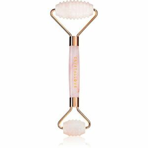 Crystallove Rose Quartz 3D Teeth Roller masážní váleček na obličej 1 ks obraz