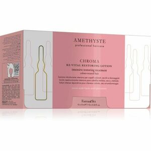 FarmaVita Amethyste Chroma hedvábná regenerační péče pro barvené vlasy 10x10 ml obraz