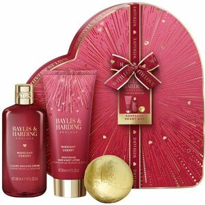 Baylis & Harding Midnight Cherry dárková sada ve tvaru srdce obraz