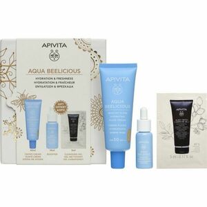 Apivita Aqua Beelicious Hydration & Natural Coverage Set vánoční dárková sada pro rozjasnění a hydrataci obraz
