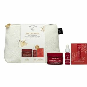 Apivita Beevine Elixir Gift Pouch (with Rich Cream) vánoční dárková sada pro zpevnění pleti obraz