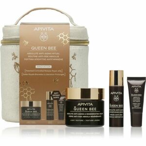 Apivita Queen Bee Anti-Aging Routine Set (with Light Cream) sada pro péči o pleť s protivráskovým účinkem obraz