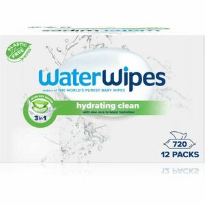WaterWipes Hydrating Clean osvěžující vlhčené ubrousky 12x60 ks obraz