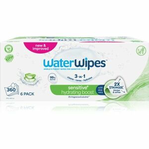 WaterWipes Hydrating Clean osvěžující vlhčené ubrousky 6x60 ks obraz