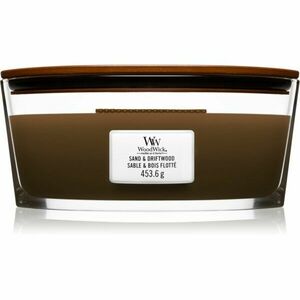 Woodwick Sand & Driftwood vonná svíčka s dřevěným knotem (hearthwick) 453 g obraz