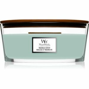 Woodwick Magnolia Birch vonná svíčka s dřevěným knotem (hearthwick) 453, 6 g obraz