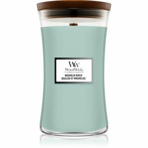 Woodwick Magnolia Birch vonná svíčka s dřevěným knotem 610 g obraz