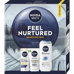 NIVEA MEN Feel Nurtured dárková sada na tělo a obličej obraz