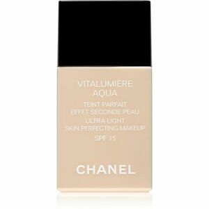 Chanel Vitalumière Aqua ultra lehký make-up pro zářivý vzhled pleti odstín 70 Beige 30 ml obraz