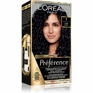 L’Oréal Paris Préférence permanentní barva na vlasy odstín 1 Black 1 ks obraz