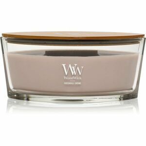 Woodwick Patchouli Créme vonná svíčka s dřevěným knotem (hearthwick) 453.6 g obraz