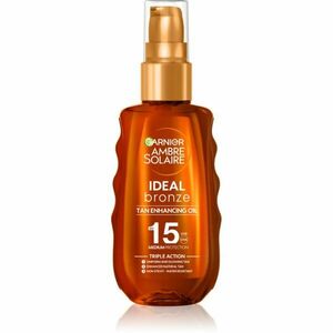 Garnier Ambre Solaire Ideal Bronze ochranný olej urychlující opalování SPF 15 150 ml obraz