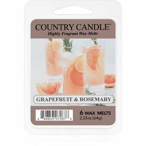 Country Candle Grapefruit & Rosemary vosk do aromalampy 64 g obraz