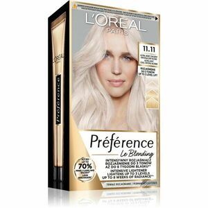 L’Oréal Paris Préférence barva na vlasy odstín 11.11 Ultra-Light Cool Crystal Blonde 1 ks obraz