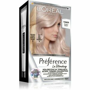 L’Oréal Paris Préférence Le Blonding Toner kyselý toner neutralizující mosazné podtóny odstín Pearly Boost 1 ks obraz