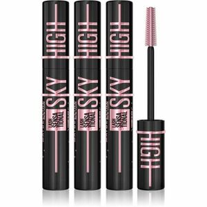 MAYBELLINE NEW YORK Lash Sensational Sky High Cosmic Black prodlužující řasenka extra černá 3x7.2 ml obraz