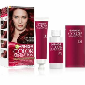 Garnier Color Sensation barva na vlasy odstín 4.60 Intensywna Ciemna Czerwień 1 ks obraz