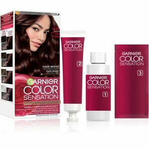 Garnier Color Sensation barva na vlasy odstín 4.12 Świetlisty Brąz 1 ks obraz