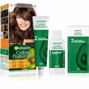 Garnier Color Naturals Creme barva na vlasy odstín 5.12 Glacial Brown 1 ks obraz