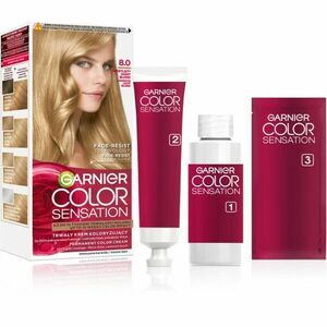 Garnier Color Sensation barva na vlasy odstín 8.0 Świetlisty Jasny Blond 1 ks obraz