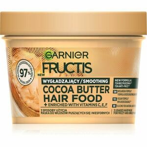 Garnier Fructis Cocoa Butter Hair Food vyživující maska na vlasy s kakaovým máslem 390 ml obraz