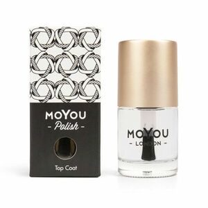 MoYou Razítkovací lak na nehty - Top Coat 9ml obraz
