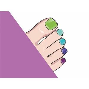 MANITIME gelové nálepky - Colorful Toe obraz