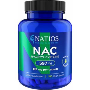 Natios N-Acetyl Cysteine, NAC 199 mg 180 veganských kapslí obraz