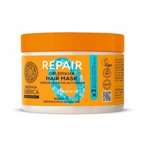 Natura Siberica Regenerační maska na vlasy s keratinem Oblepikha (Repair Hair Mask) 300 ml obraz