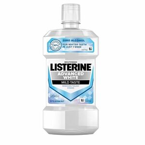 Listerine Ústní voda s bělicím účinkem Advanced White Mild Taste 500 ml obraz