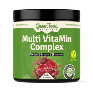 GreenFood Multi VitaMin Complex 240 g Juicy raspberry obraz