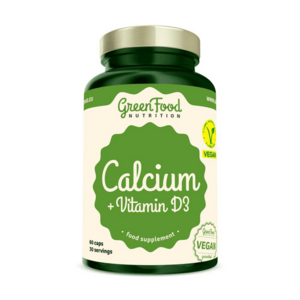 GreenFood Nutrition Calcium + Vitamín D3 60 kapslí obraz