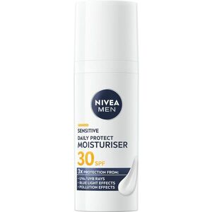 Nivea Hydratační denní krém pro muže SPF 30 Men Sensitive (Daily Protect Moisturiser) 50 ml obraz