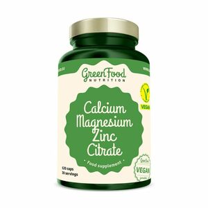GreenFood Calcium Magnesium Zinc Citrate 120 kapslí obraz