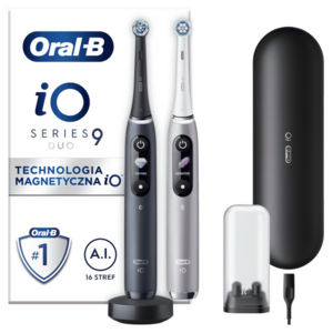 Oral B Elektrický zubní kartáček iO Series 9 Duo Black/Rose 2 ks obraz