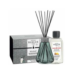 Maison Berger Paris Dárková sada aroma difuzér Pyramide vintage zelený + náplň Orange Cinnamon 200 ml obraz