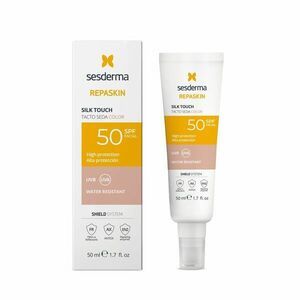 Sesderma Tónovaný opalovací krém na obličej SPF 50 Repaskin Silk Touch Color (Tinted Facial Sunscreen) 50 ml obraz