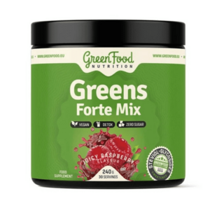 GreenFood Greens Forte Mix 240 g Juicy raspberry obraz
