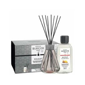 Maison Berger Paris Dárková sada aroma difuzér Pyramide vintage růžový + náplň Orange Cinnamon 200 ml obraz