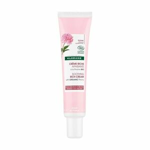 Klorane Zklidňující krém BIO Pivoňka pro citlivou a suchou pleť (Soothing Rich Cream) 40 ml obraz