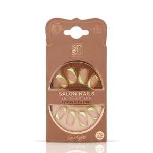 SOSU Cosmetics Umělé nehty Limelight (Salon Nails) 30 ks obraz