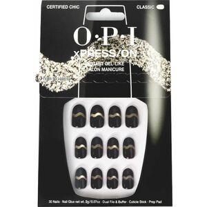OPI Gelové nehty xPRESS/ON (Press On Nails – Certified Chic) obraz