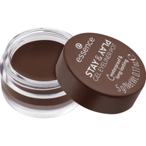 essence Gelové oční linky Stay & Play (Gel Eyeliner Pot) 5 g 02 Brown obraz