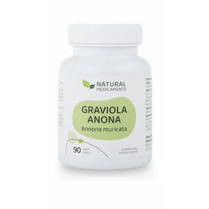 Natural Medicaments Graviola anona (Annona muricata) 90 kapslí obraz