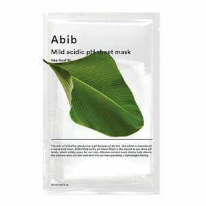 Abib Zklidňující plátýnková maska Mild Acidic pH Heartleaf Fit (Sheet Mask) 30 ml obraz